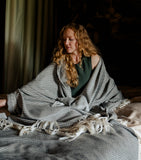 Araminta Campbell Alpaca-Blend Willow Throw 150cm x 230cm - British product