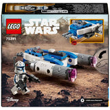 LEGO Star Wars Captain Rex Y-Wing Microfighter building set (British brand)