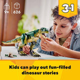 LEGO Creator 3in1 T. Rex dinosaur toy building set, UK version