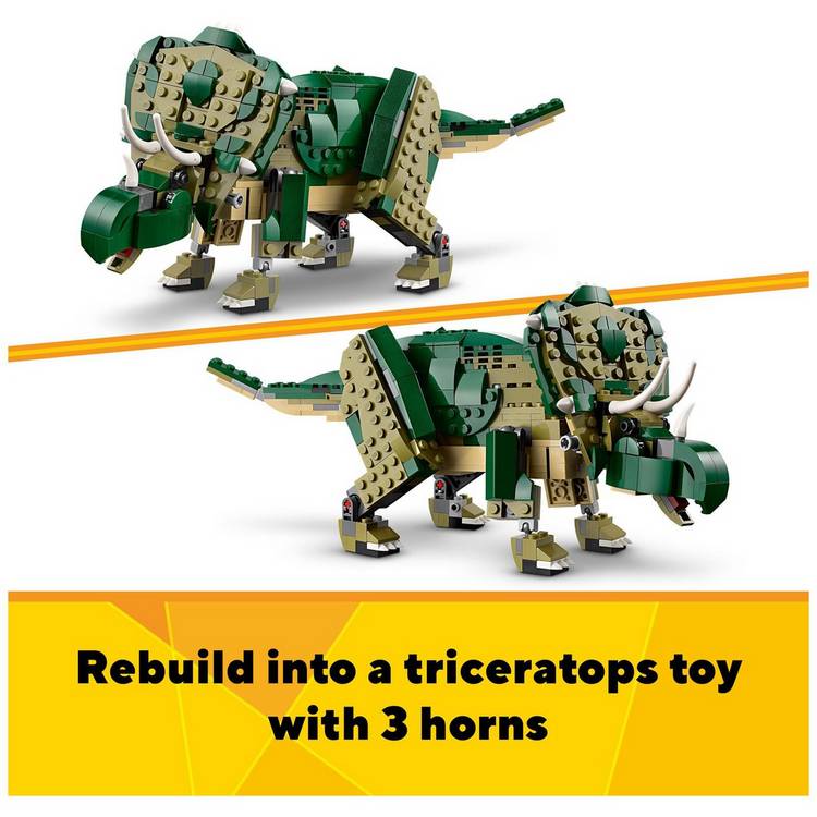 LEGO Creator 3in1 T. Rex dinosaur toy building set, UK version