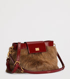 Dolce&Gabbana Vittoria shoulder bag in lamb fur and calfskin, UK version
