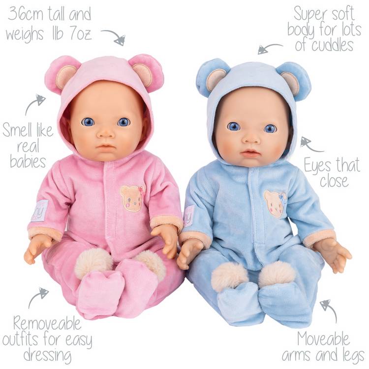 My First Tiny Treasures twin baby dolls 36cm - British product