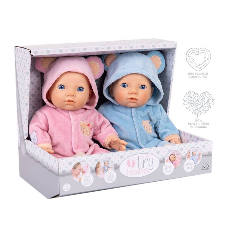 My First Tiny Treasures twin baby dolls 36cm - British product