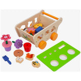 Chad Valley wooden gardening shape sorter toy set, UK version