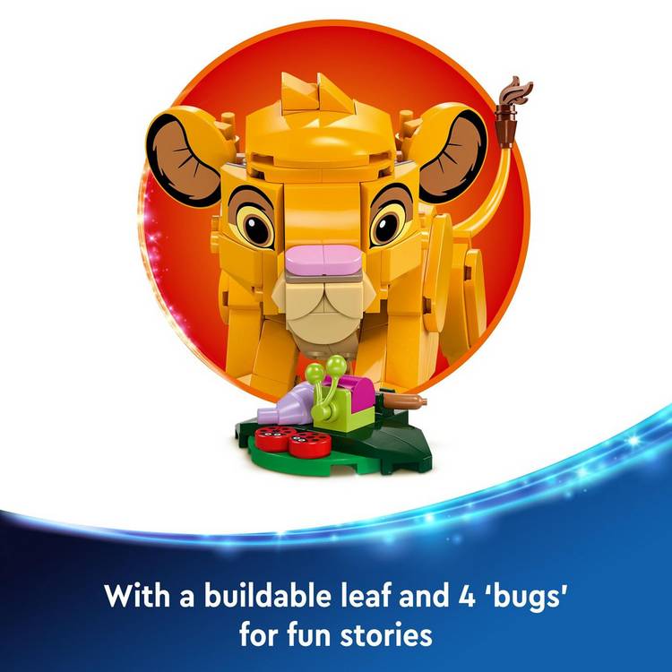 LEGO Disney Simba Lion King Cub building toy 11cm, imported from the UK