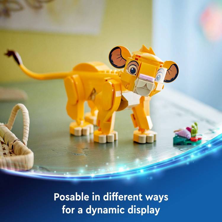 LEGO Disney Simba Lion King Cub building toy 11cm, imported from the UK
