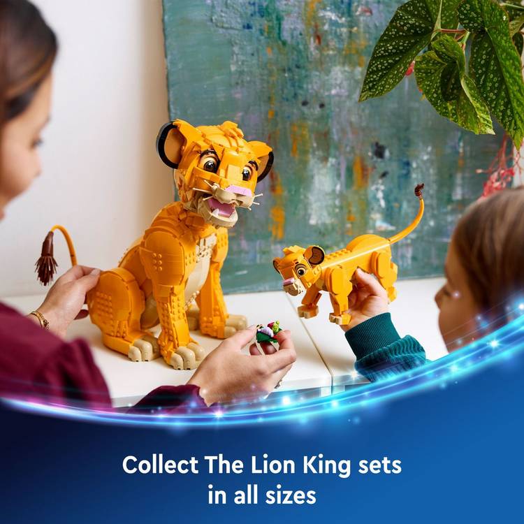 LEGO Disney Simba Lion King Cub building toy 11cm, imported from the UK