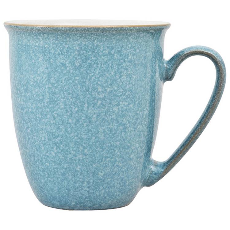 Denby blue stoneware mug set 300ml, imported from the UK