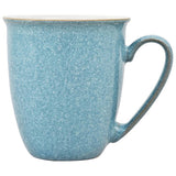Denby blue stoneware mug set 300ml, imported from the UK