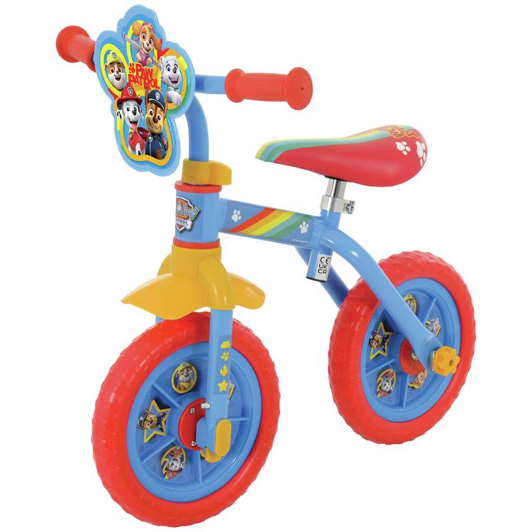 Paw Patrol 2-in-1 balance and beginner bike 10 inch, imported from the UK