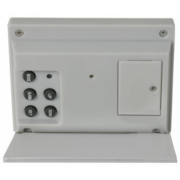 Acctim Mini Flip travel alarm clock silver, UK version