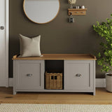Argos GFW Lancaster 2 Door Shoe Storage Bench - Grey- Buy online at McGrocer