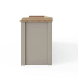 GFW Lancaster shoe storage bench grey with seat, UK version