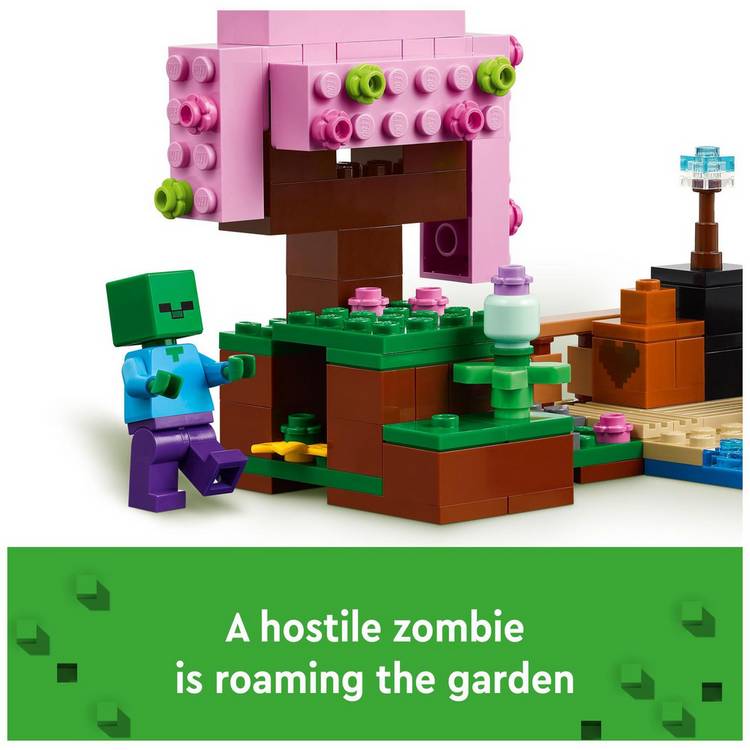 LEGO Minecraft Cherry Blossom Garden building set - British product