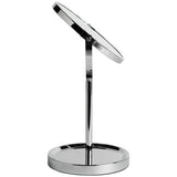 Argos Home chrome pedestal mirror with tray 34cm, imported from the UK