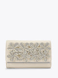 KG Kurt Geiger Silver Saskia clutch bag, imported from the UK