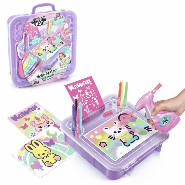 Airbrush Art Kawaii Activity Case for kids, UK version