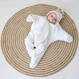 Clair De Lune fleece wrap blanket cream - British product
