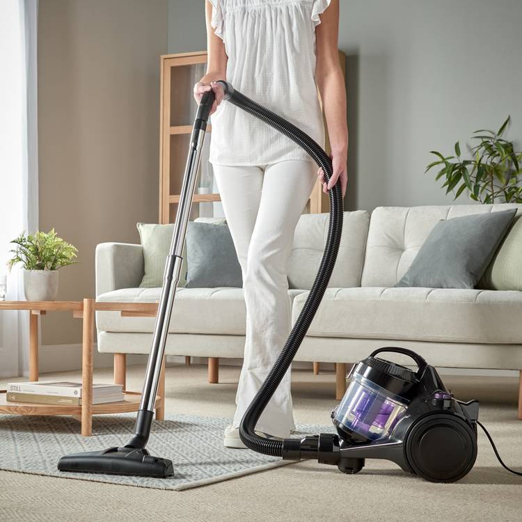Bush bagless cylinder corded vacuum cleaner with HEPA filter, UK version