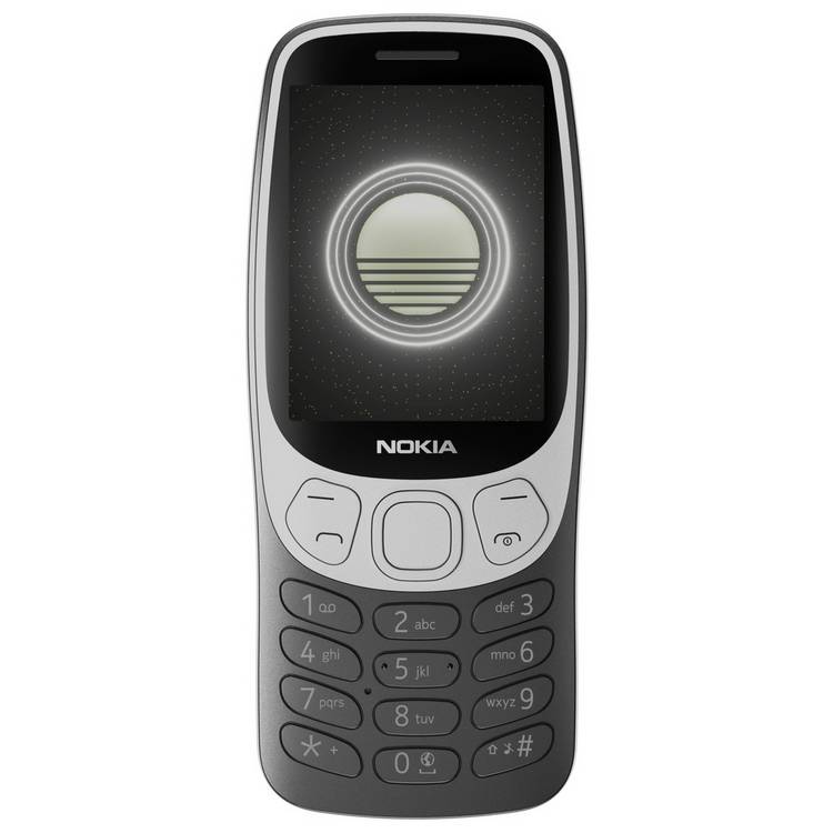 Nokia 3210 4G retro phone in Grunge Black (British brand)