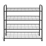 Argos Home 4 shelf black shoe storage rack (British brand)