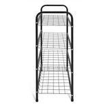 Argos Home 4 shelf black shoe storage rack (British brand)