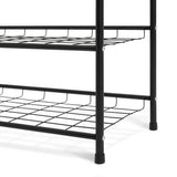 Argos Home 4 shelf black shoe storage rack (British brand)