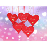 Revere sterling silver personalised heart pendant with chain, imported from the UK