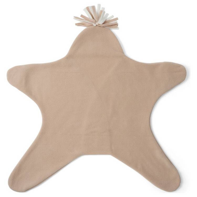 Clair De Lune fleece wrap blanket Neutral - British product