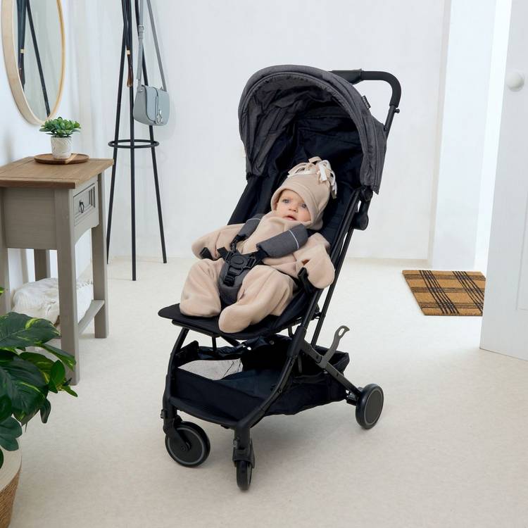 Clair De Lune fleece wrap blanket Neutral - British product