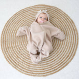 Clair De Lune fleece wrap blanket Neutral - British product