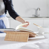 Sebastian Conran beech wood cookbook stand compact size - British product