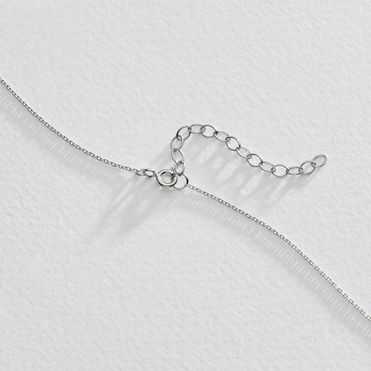 Moon & Back sterling silver elephant pendant necklace set, UK version
