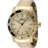 Invicta gold men's specialty watch with stainless steel bracelet (British brand)