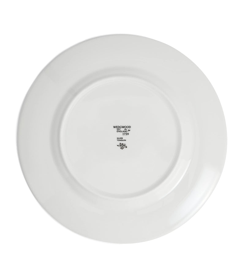 Wedgwood Silver Tonquin bone china plate 27cm (British brand)