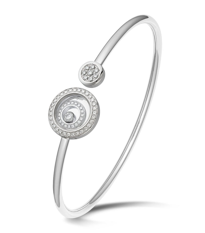 Chopard Happy Spirit bangle small white gold diamond, UK version