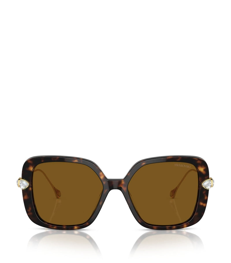 Swarovski oversized sunglasses SK6011 with crystals - British product