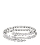 Bvlgari Small Serpenti Viper 18kt white gold diamond bracelet (British brand)
