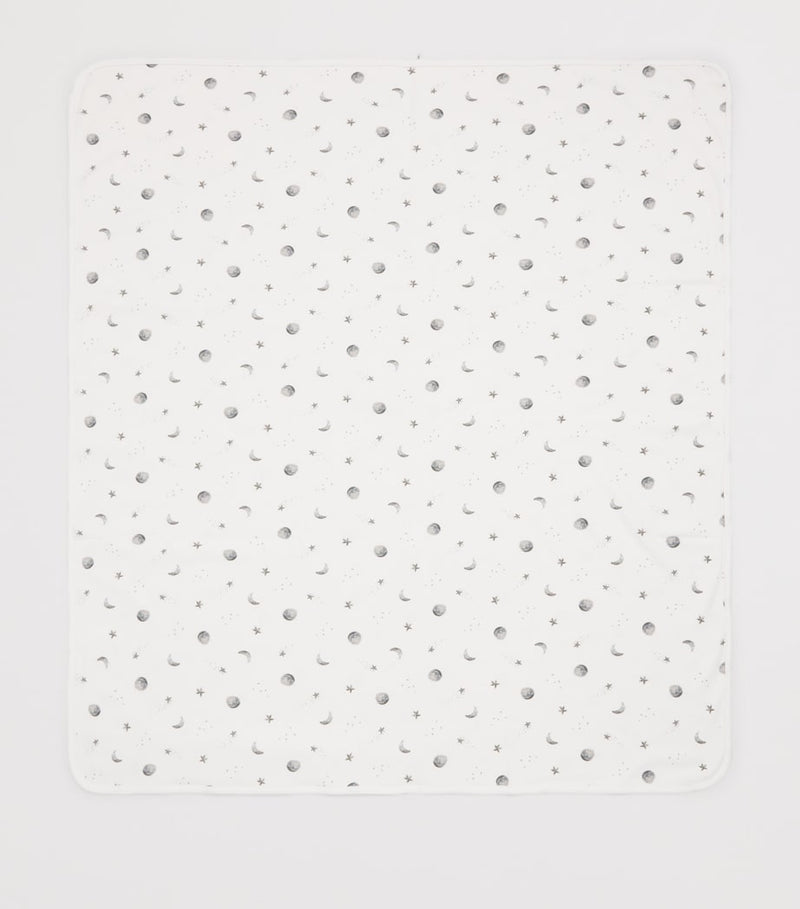 Rosa & Blue Starlit Moon blanket 90x75cm, UK version
