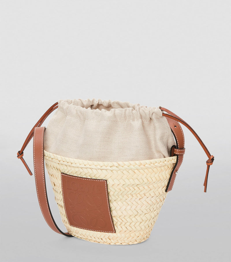 LOEWE Paula's Ibiza woven drawstring bucket bag, UK version