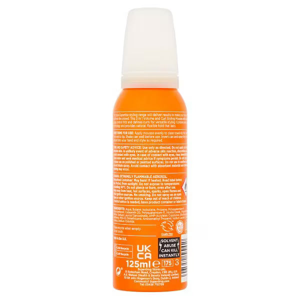 Superdrug Style Expertise curl mousse 125ml (British brand)