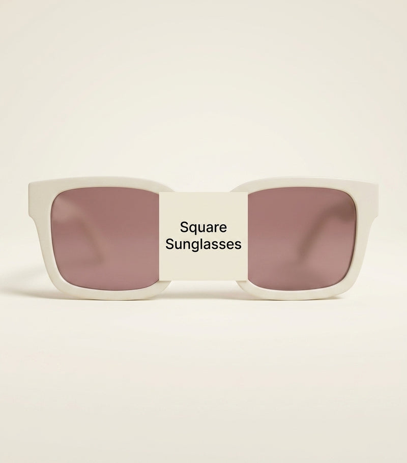 Gucci rectangle sunglasses with gold chain, imported from the UK