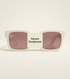 Gucci rectangle sunglasses with gold chain, imported from the UK