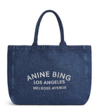 ANINE BING Leo denim tote bag, imported from the UK