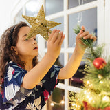 Livingandhome star tree topper small 25cm, imported from the UK