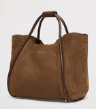 Max Mara small nubuck leather top-handle bag, UK version