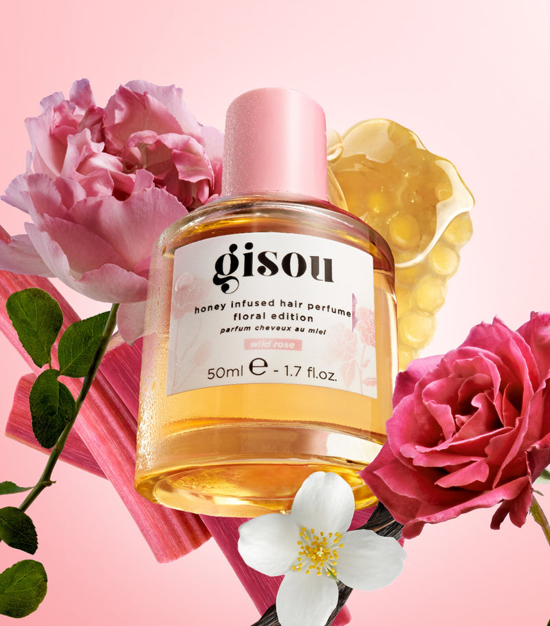 Gisou honey infused hair perfume wild rose 50ml - British product