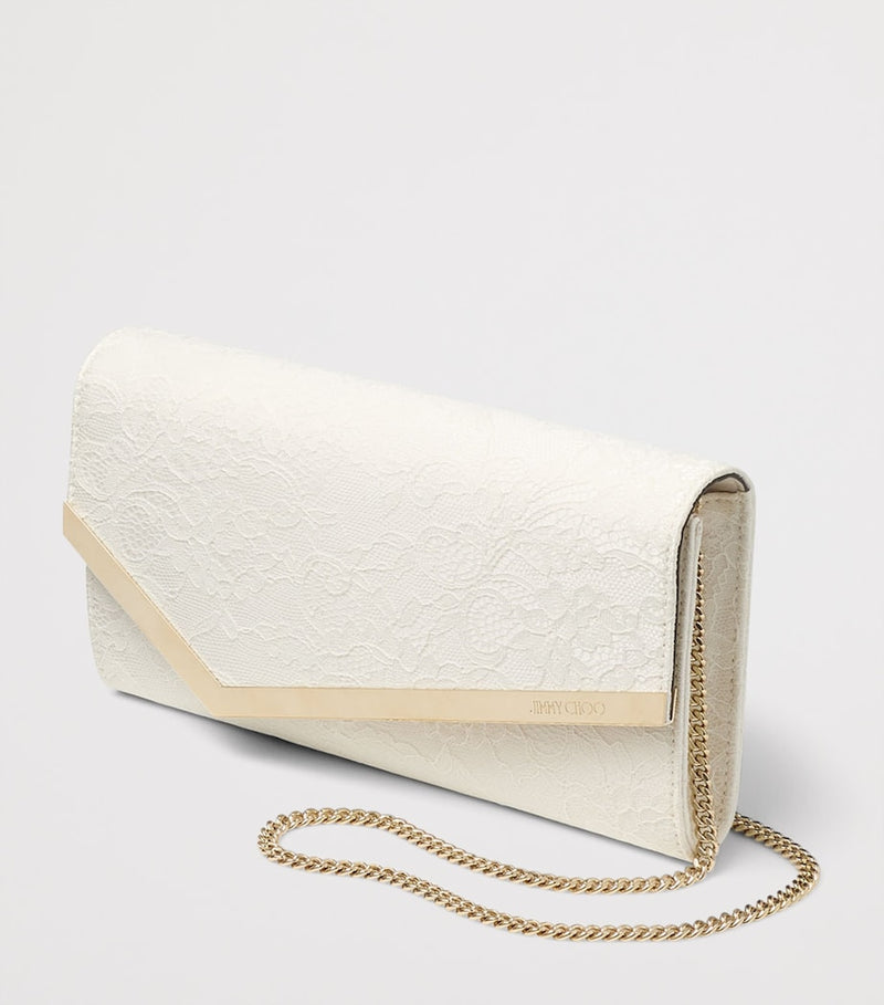 Jimmy Choo Lace Emmie clutch bag, UK version
