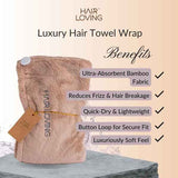 Hair Loving luxury hair towel wrap micro-fibre - British product