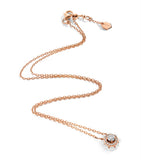 MARLI New York rose gold diamond Tip-Top necklace (British brand)
